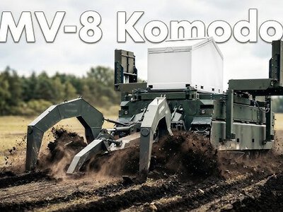 Німецький безпілотний розміновувач вразив своїми щупальцями (ФОТО)