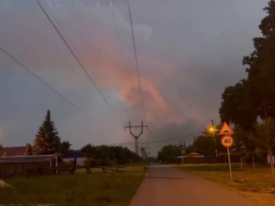 У росії після атаки спалахнула пожежа на території великого хімзаводу