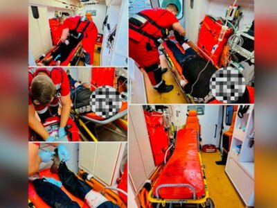 На Закарпатті бригада швидкої рятувала чоловіка з ножовим пораненням