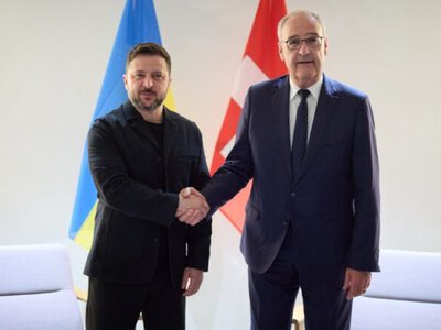 Зеленський у Женеві зустрівся з президентом Швейцарії: обговорили атаки рф та посилення ППО