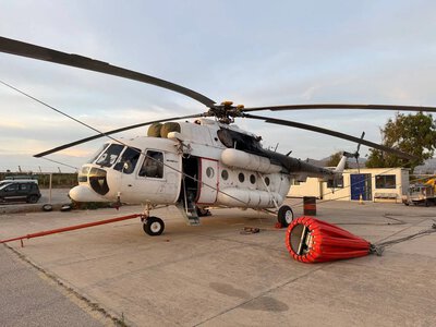 H3Operations попри складний маршрут оперативно перекинула гелікоптер Мі-8 із Південного Судану до Греції для гасіння пожеж