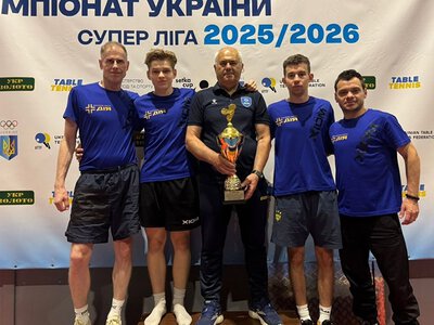 Спортсмени з Полтавщини виграли “срібло” командного чемпіонату України з настільного тенісу