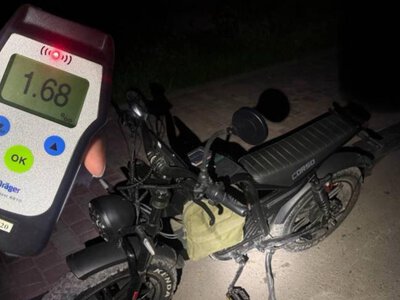 Під час комендантської години в Костополі зупинили нетверезого велосипедиста
