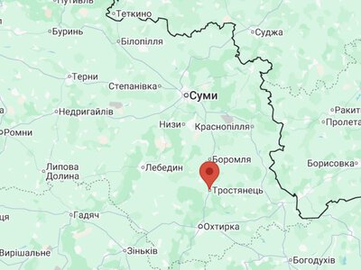 Росіяни масовано атакували Тростянець і знищили АЗС міста