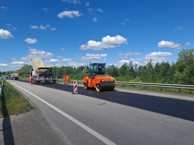 На трасі М-06 у Житомирській області завершили асфальтування дороги