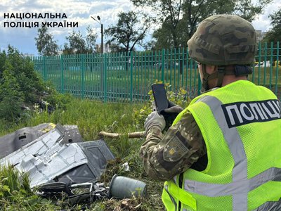 У Києві в Деснянському районі виявили російський дрон «Герань-2» із бойовою частиною