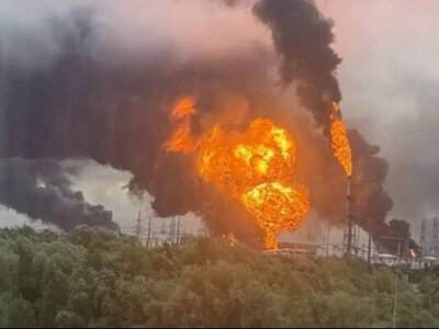 Мер москви визнав влучання безпілотників по московському НПЗ під час масованої атаки