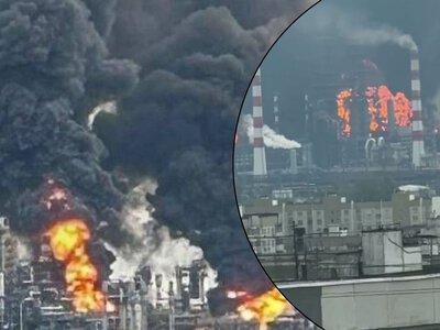 Горить щонайменше 5 точок: в Генштабі розповіли про наслідки атаки по НПЗ в Москві