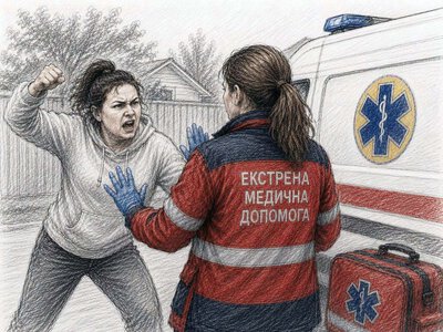Хвора жінка напала на бригаду екстренки на Харківщині