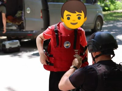 Із небезпечного району Херсона евакуювали жінку з дитиною та домашніми улюбленцями