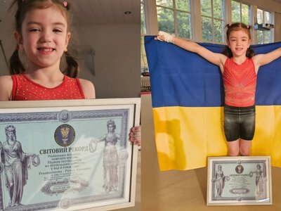 6-річна дівчинка з України встановила новий світовий рекорд гімнастики