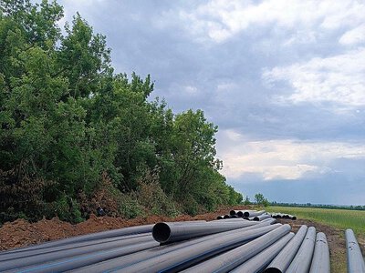 На Миколаївщині прокладають ще один новий водопровід (фото)