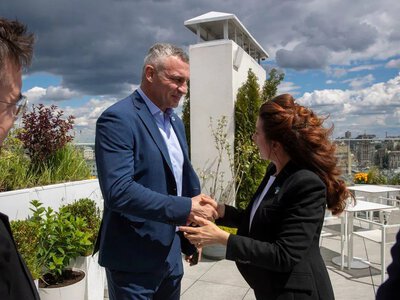 Віталій Кличко зустрівся з Президенткою Європейського комітету регіонів Катою Тютто, яка прибула до Києва