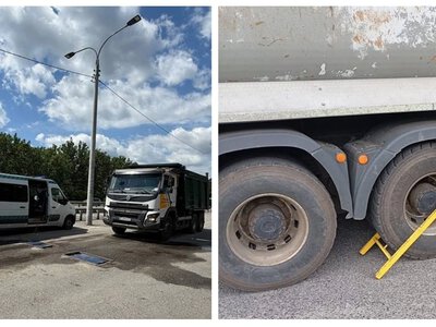 На Полтавщині зупинили дві перевантажені вантажівки