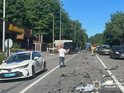 7 автівок зіткнулися на об’їзній дорозі у Вінниці