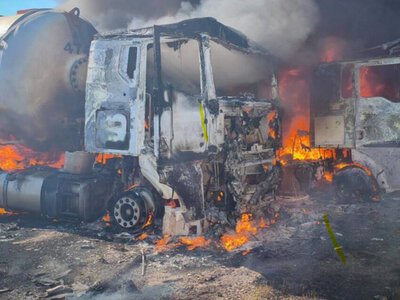 Рф  вдарила по півдню Одещини: зайнялись бензовози, є загиблий