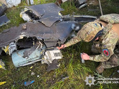 Вибухотехніки знищили на Полтавщині залишки ворожих дронів