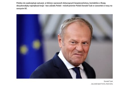 Туск заявив, що Польща не підтримає рішень ЄС щодо Росії без своєї участі – Rmf24