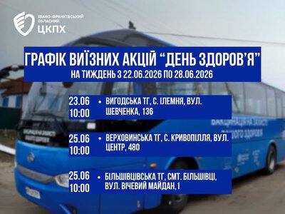 Мешканців трьох громад Івано-Франківщини запрошують на безкоштовні медичні обстеження (графік)