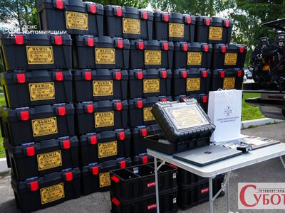 Благодійники передали рятувальникам Житомирщини обладнання для роботи з техногенними загрозами