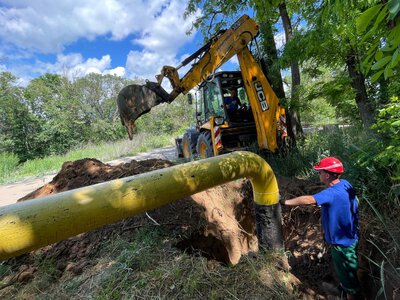 На Монастирській Горі у Полтаві підключили новий газопровід