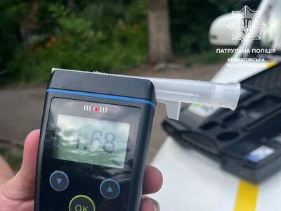 У Краматорську патрульні зупинили п'яного водія незареєстрованого мопеда з результатом 1,68 проміле