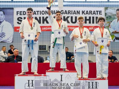 Бучанські каратисти вибороли нагороди міжнародного турніру Black Sea Cup 2026 у Болгарії