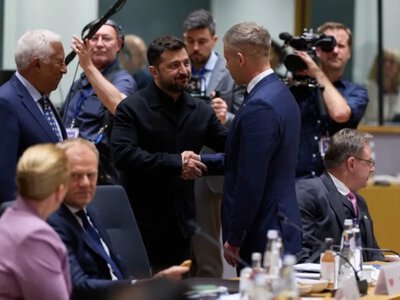 Зеленський і Мадяр провели першу коротку зустріч у Брюсселі: Угорщина пропонує переговори на Закарпатті