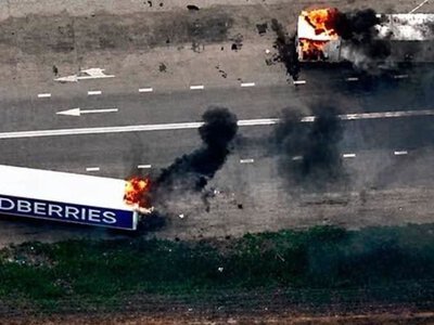 Посилка від поштарів України: дрони уразили вантажівки найбільшого онлайн-ритейлера в Росії