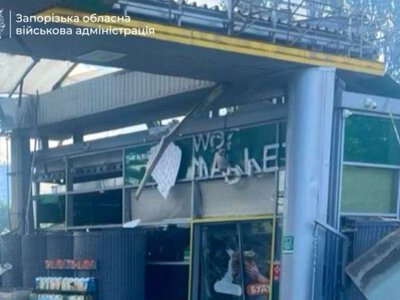 Росіяни атакували АЗС на Запоріжжі