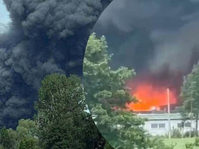 У Польщі спалахнула масштабна пожежа на заводі: влада евакуює населення