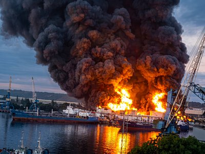 Удари по Керчі: командувач СБС показав знищення нафтобази