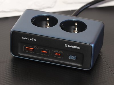 Colorway CW-CHE25PDB – мережевий фільтр з GaN 45W