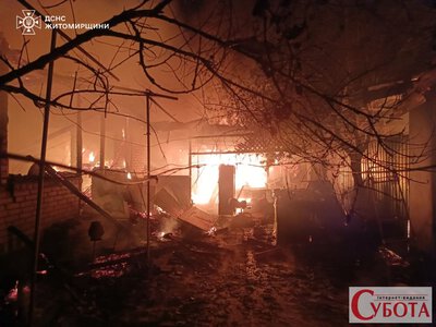 Нічна трагедія на Житомирщині: у селі Краснобірка під час пожежі загинув літній чоловік