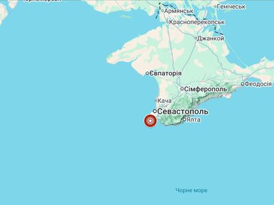 Землетруси в Чорному морі: магнітуда досягла 4,2 біля Криму