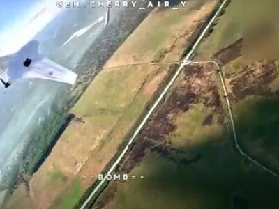Над Запоріжжям за допомогою дрона-перехоплювача Генерал Черешня AIR збили російський безпілотник  Черника