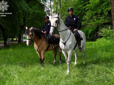 Кінна поліція посилила патрулювання парків Києва: як працюють кавалерійські наряди