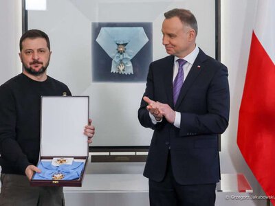 У Польщі повідомили про майбутнє ордена, відібраного у Зеленського