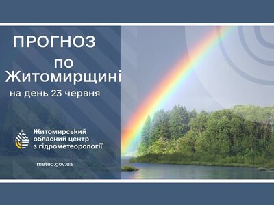Погода сьогодні на Житомирщині