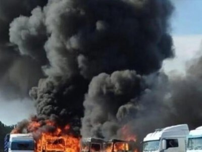 росіяни атакували АЗС та автостоянку в Запоріжжі, поранено жінку