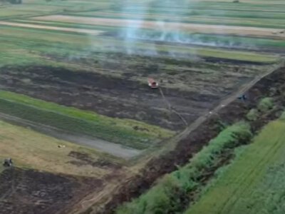 Поблизу села Ржищів продовжують гасити пожежу торфовища