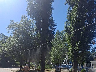 Миколаєві встановили «туманчики» для охолодження мешканців у спеку