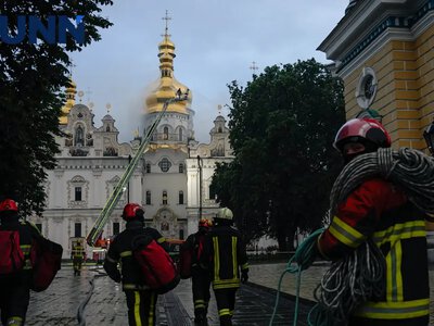 Завершено роботи з консервації пошкодженого даху Києво-Печерської лаври - ДСНС