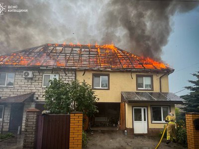 На Обухівщині рятувальники ліквідували пожежу в житловому будинку