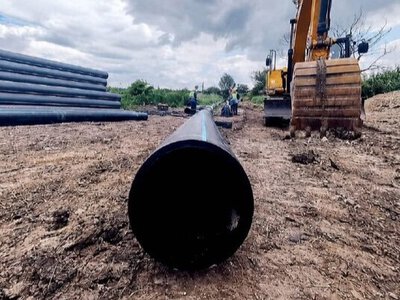 Новий каналізаційний колектор до Винників: як просуваються роботи