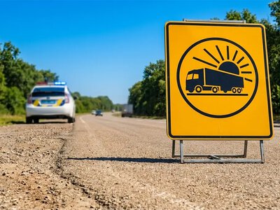 Через спеку на дорогах Хмельницької області обмежили рух великовагового транспорту