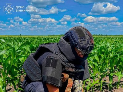 На Вінниччині сапери ДСНС знищили артилерійський снаряд часів Другої світової війни