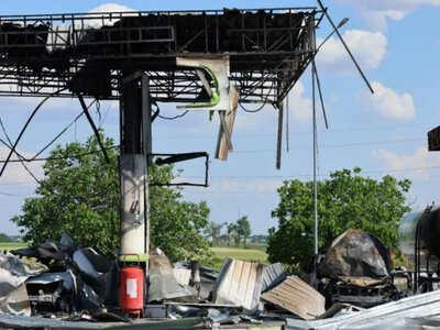 Російський дрон ударив по АЗС у Херсоні: поранені троє працівників