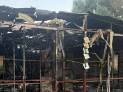 У Вилківській громаді через російський удар виникла пожежа та зникло світло, постраждала людина