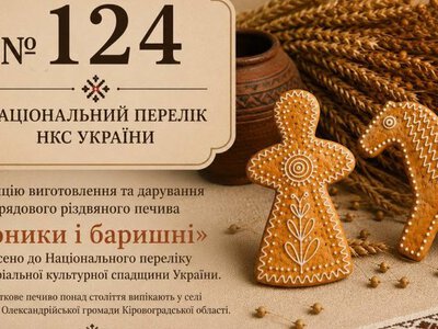  Різдвяне печиво з Кіровоградщини внесли до Національного переліку елементів нематеріальної культурної спадщини України 